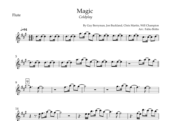 Magic (arr. Fabio Britto)