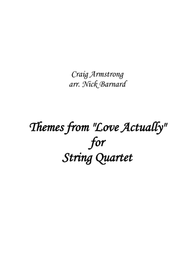 Love Actually (arr. Nick Barnard)