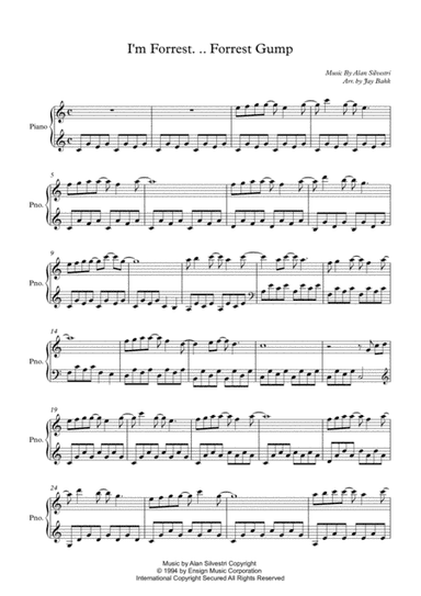 I'm Forrest... Forrest Gump (arr. Jay Bahk)