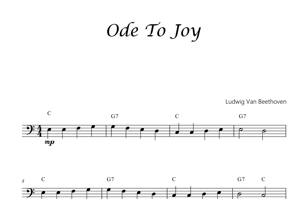 Ode To Joy - Cello (arr. Luís Gustavo Rossato)