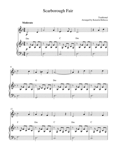 Scarborough Fair (arr. Kaiserin Rebecca)