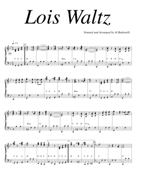Lois Waltz (arr. Al Battistelli)
