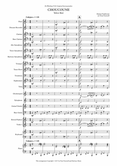 Yellow Bird (Mixed Ensemble) (arr. Tony Tournoff)