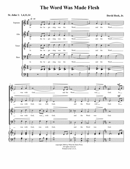 The Word Was Made Flesh