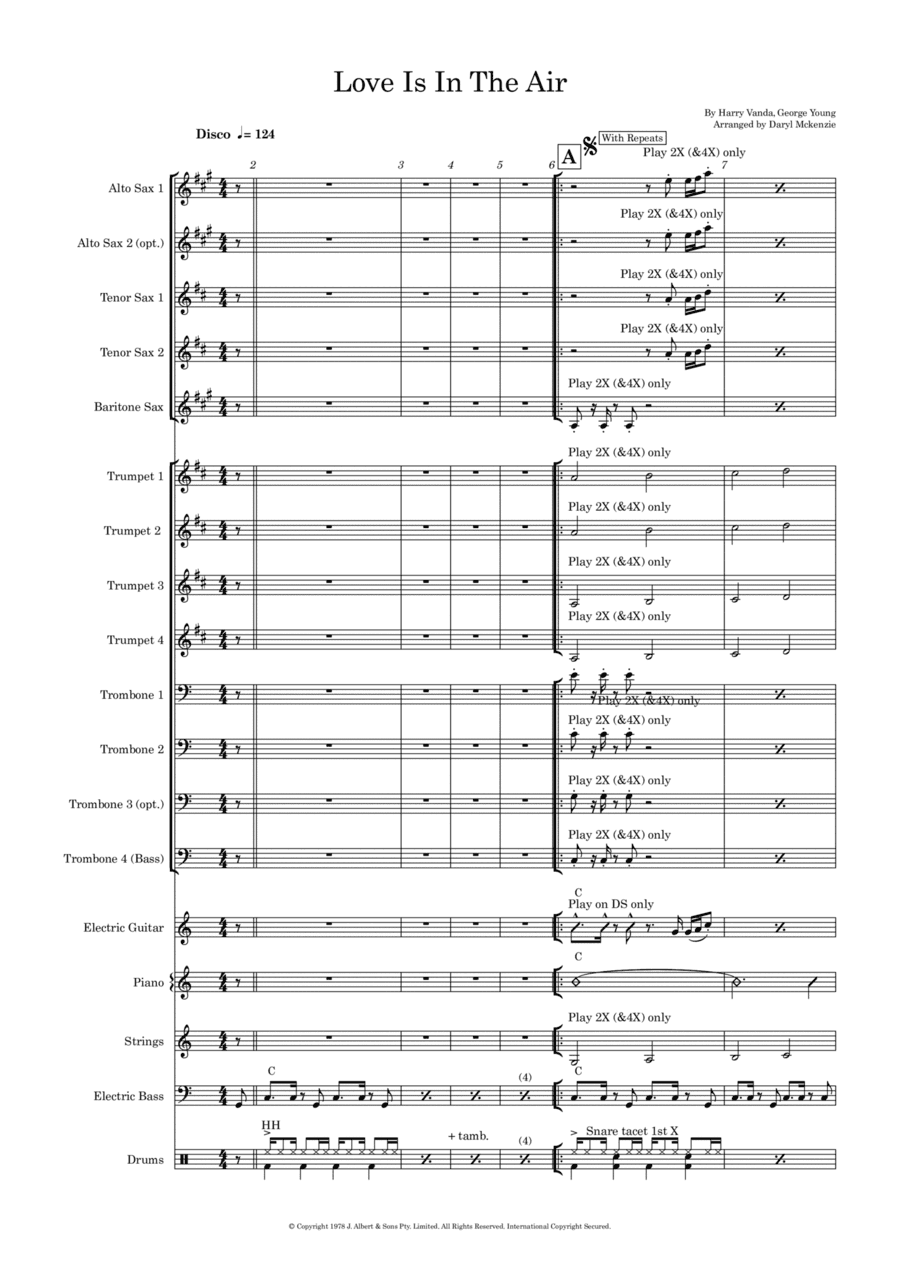 Love Is In The Air (arr. Daryl McKenzie)