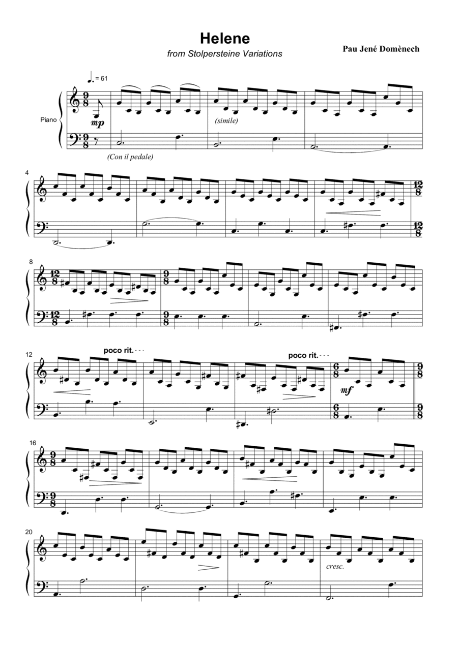 Helene, Stolpersteine Variations