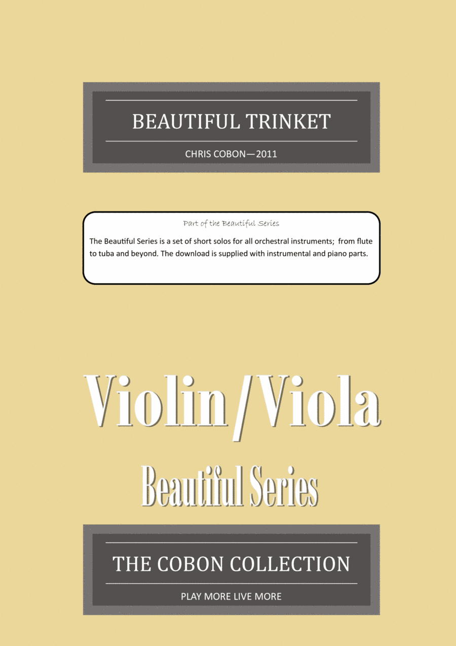 No.1 Beautiful Trinket for Violin or Viola