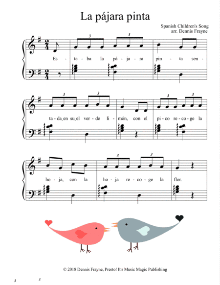 La pájara pinta (arr. Dennis Frayne)