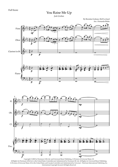 You Raise Me Up (arr. Fernando Britto)