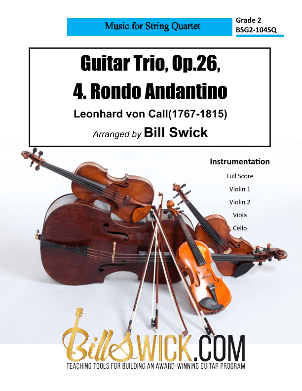 Guitar Trio, Op. 26, 4. Rondo Andantino (arr. Bill Swick)