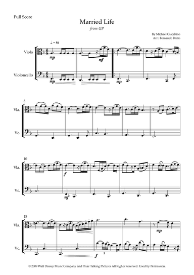 Married Life (arr. Fernando Britto)