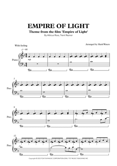 Empire Of Light (arr. Mark Waters)