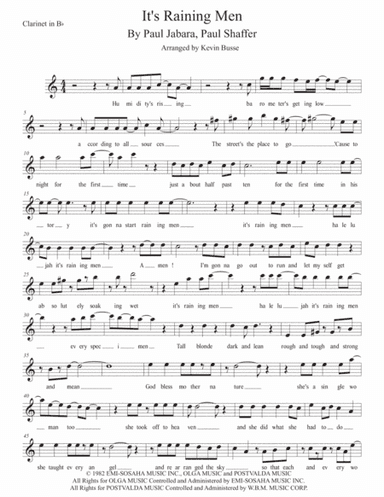 It's Raining Men (arr. Kevin Busse)