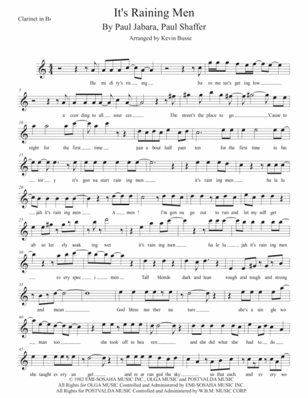 It's Raining Men (arr. Kevin Busse)