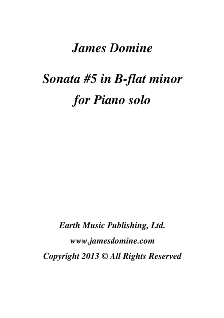 Sonata #5 in B-flat minor