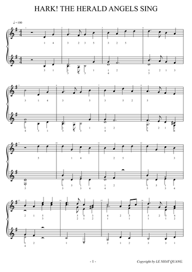 HARK! THE HEARALD ANGELS SING (arr. Le Nhat Quang)
