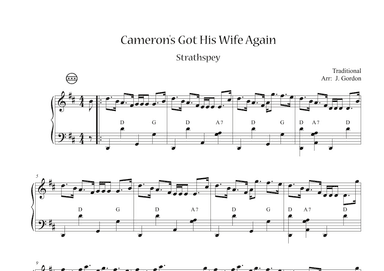 Cameron's Got His Wife Again (arr. Julia Gordon)