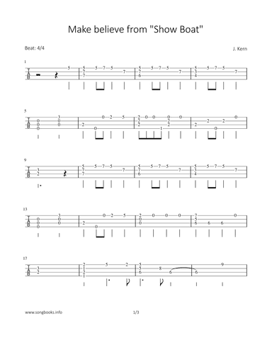 Make believe from "Show Boat" (arr. Bettina Schipp)