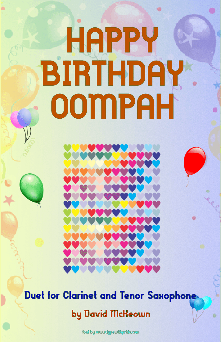 Happy Birthday Oompah, for Clarinet and Tenor Saxophone Duet (arr. David McKeown)