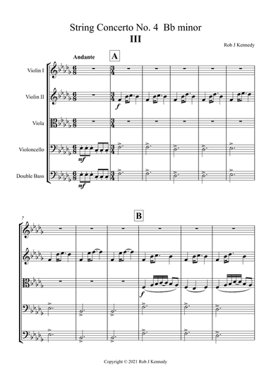 String Concerto No.4 - 3rd movement - Bb minor