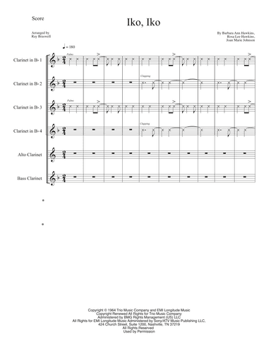 Iko Iko (arr. Ray Braswell)