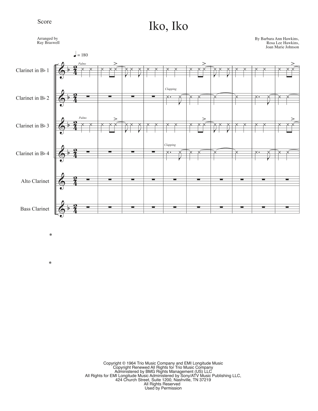 Iko Iko (arr. Ray Braswell)