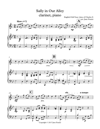 Sally in Our Alley (arr. Jane Frasier)