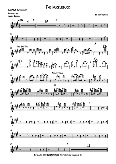 The Hucklebuck      -  Instrumental Version (arr. Daniel Galfsky)