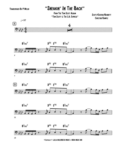Sneakin' In The Back Door (arr. P Welsh)