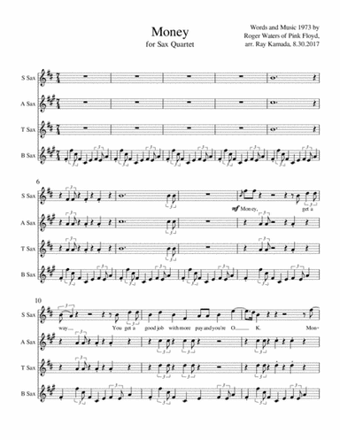 Money (arr. Ray Kamada)