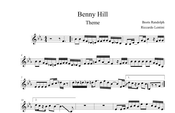 Benny Hill OST (arr. Riccardo Lentini)