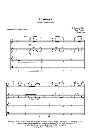 Flowers (arr. Samuel Sequeira)