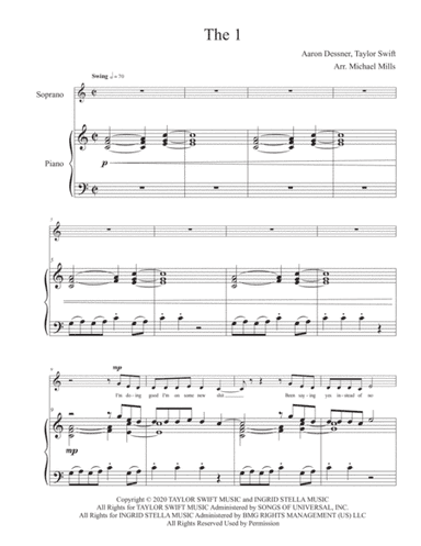 The 1 (arr. Michael Mills)