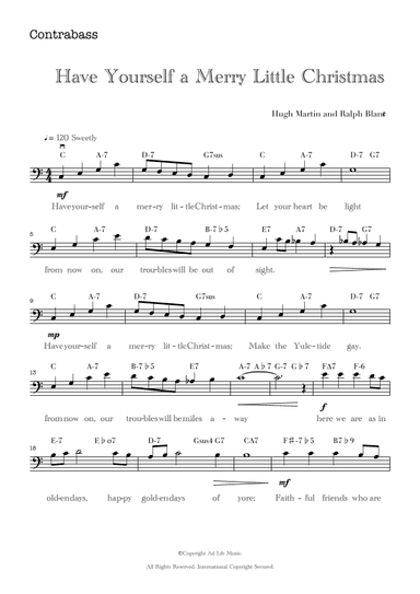 Have Yourself A Merry Little Christmas (arr. Music Ad Lib)