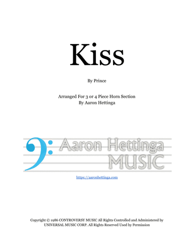 Kiss (arr. Aaron Hettinga)