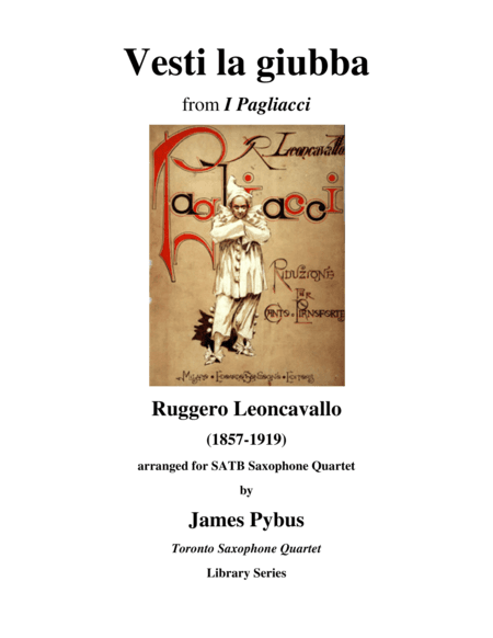Vesti la giubba from I Pagliacci (arr. James Pybus)