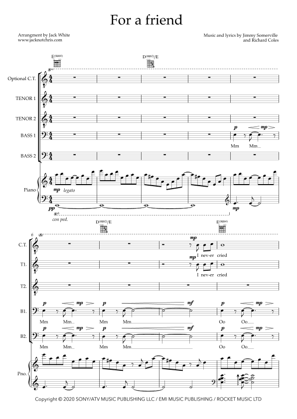 For A Friend (arr. Jack White)