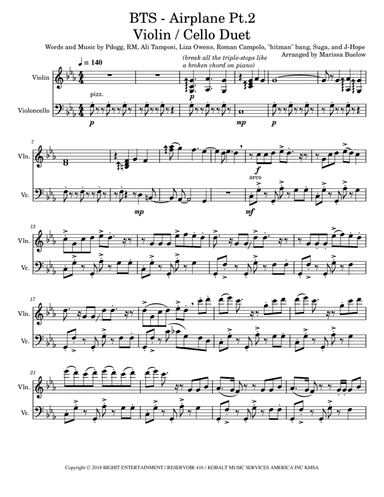 Airplane Pt.2 (arr. Marissa Buelow)