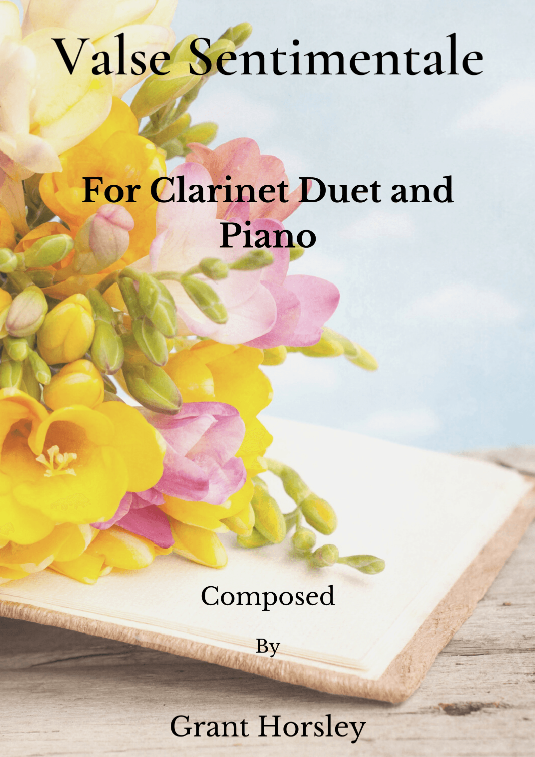 Valse Sentimentale. Original for Clarinet Duet and Piano