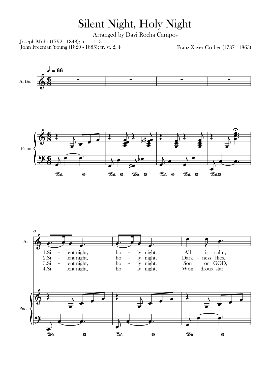 Silent Night, Holy Night (arr. Davi Rocha Campos)