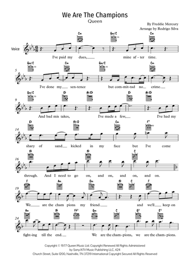 We Are The Champions (arr. Rodrigo Silva)