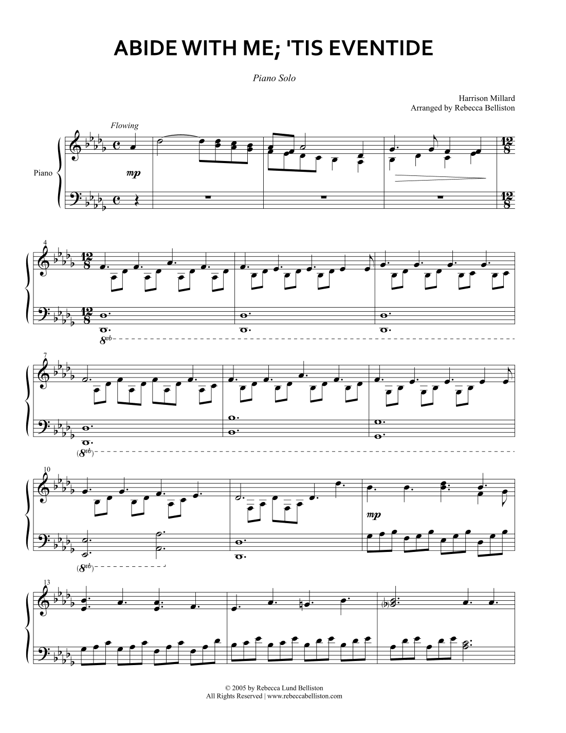 Abide With Me; 'Tis Eventide (Piano Solo)