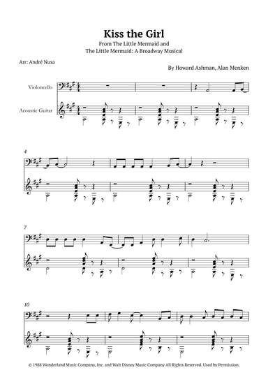 Kiss The Girl (arr. André Nusa)