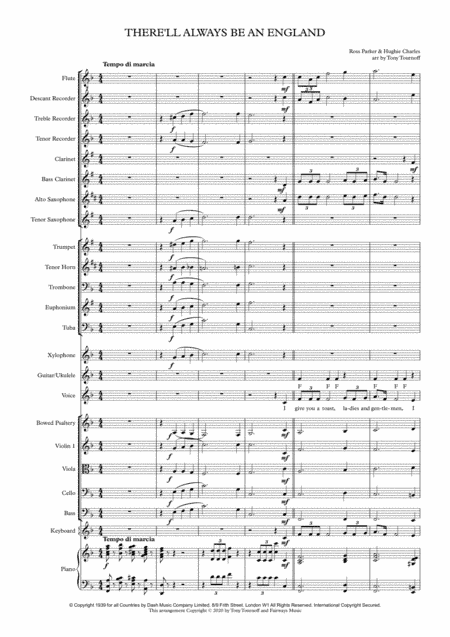 There'll Always Be An England (arr. Tony Tournoff)