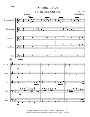 Midnight Blue (arr. Nathaniel Hontz)