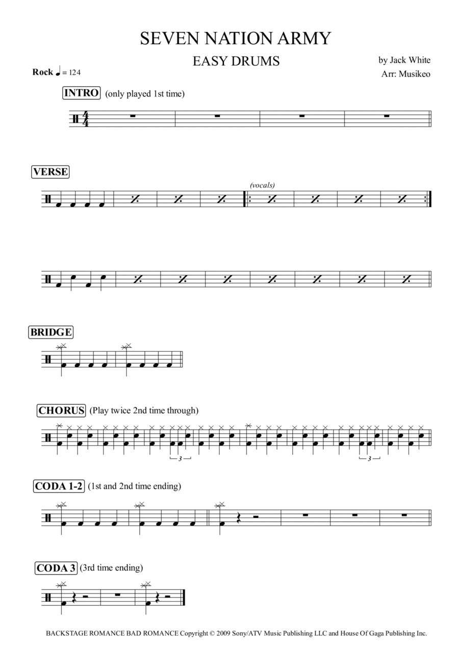 Seven Nation Army (arr. Musikeo)
