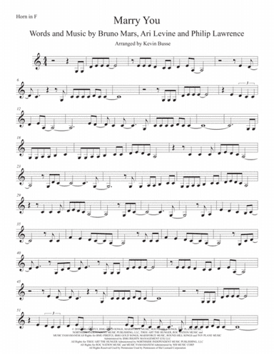 Marry You (arr. Kevin Busse)