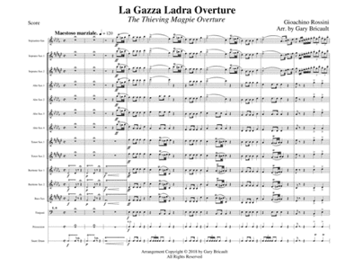 La Gazza Ladra Overture - The Thieving Magpie Overture (arr. Gary Bricault)