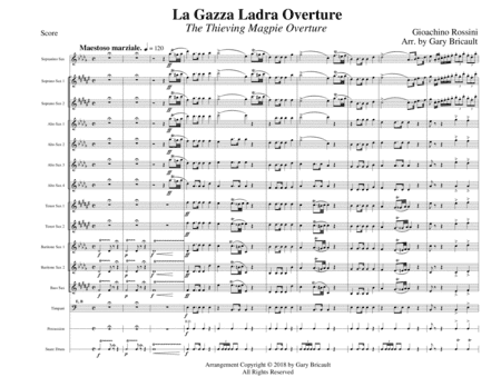 La Gazza Ladra Overture - The Thieving Magpie Overture (arr. Gary Bricault)