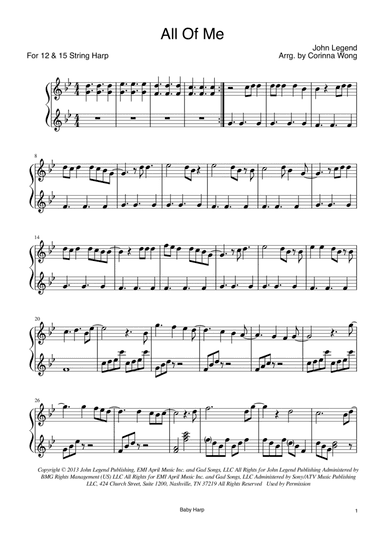 All Of Me (arr. Corinna Wong)